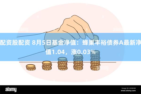 配资股配资 8月5日基金净值：蜂巢丰裕债券A最新净值1.04，涨0.03%