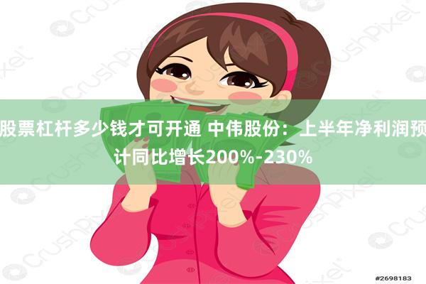 股票杠杆多少钱才可开通 中伟股份：上半年净利润预计同比增长200%-230%